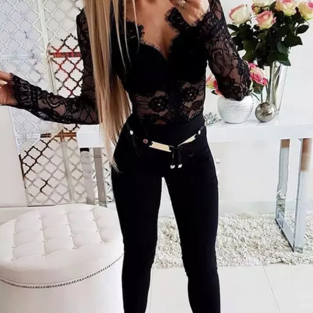 🌼Womens Elegant Fashion Sexy Long Sleeve Bodysuit